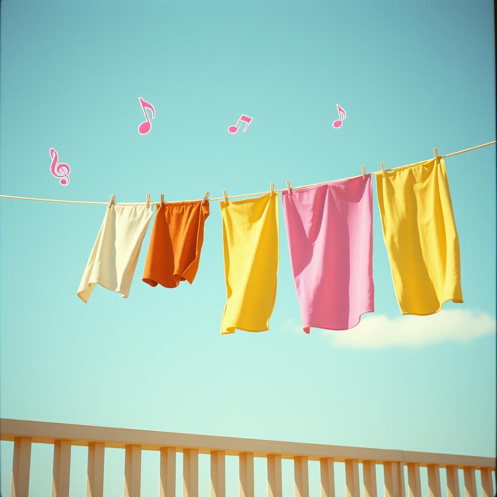 The kids' laundry never finishes artwork