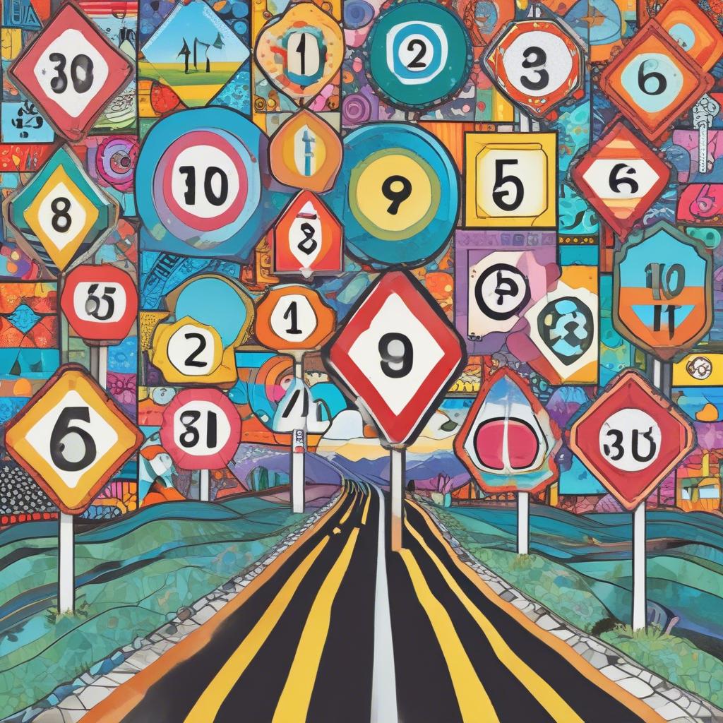 Approach speed limit sign artwork