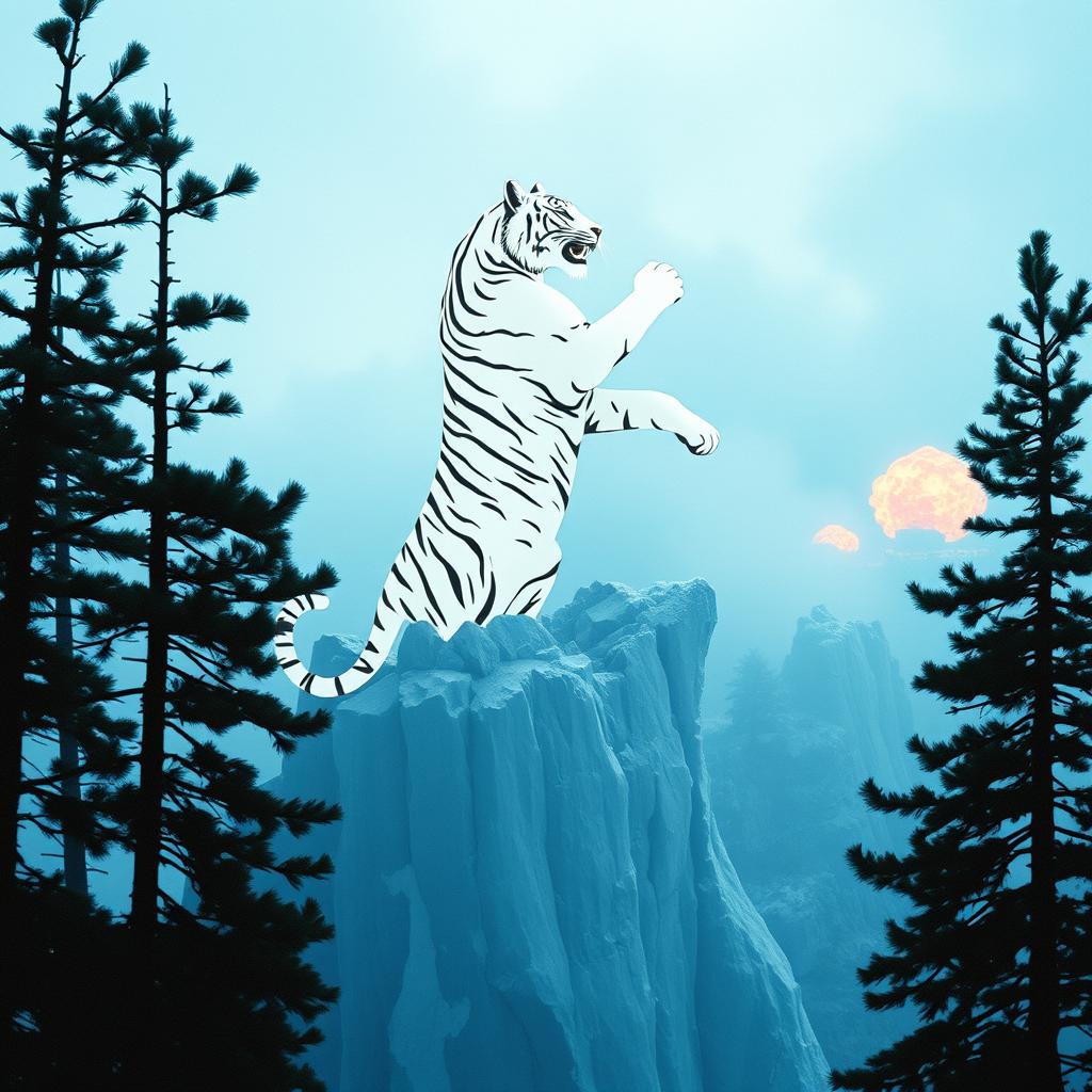 白虎嘯天  - White Tiger - Heaven-Shaking Roar artwork
