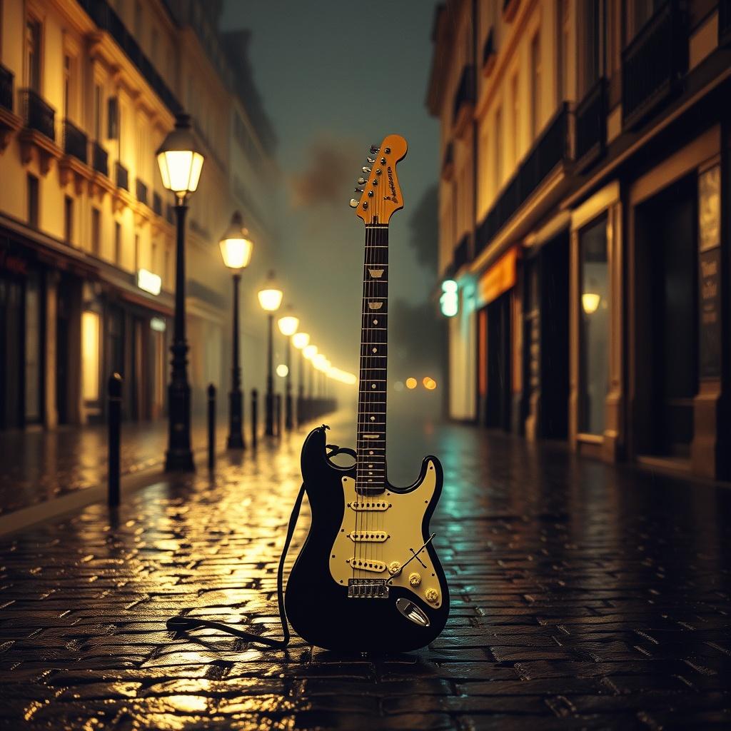 Guitar walkway artwork