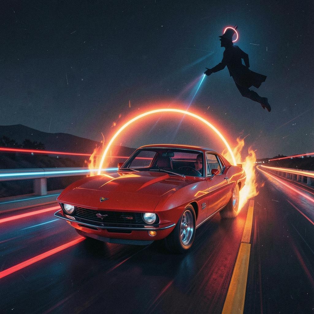 The Little Brunette (In the Red Corvette) artwork