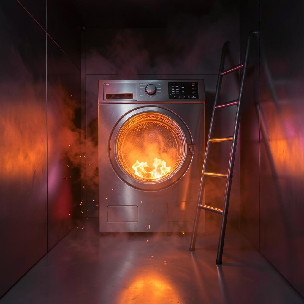 dryer fire girl rapper artwork
