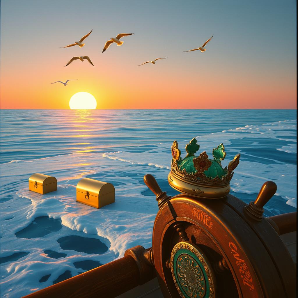 В синем море в белой пене artwork