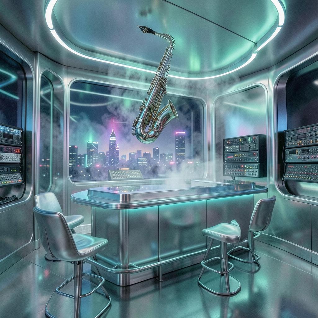 Space age jazz artwork
