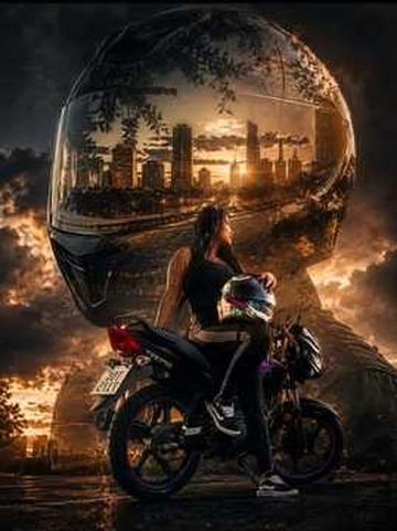 My MotoLife (девочка на байке)