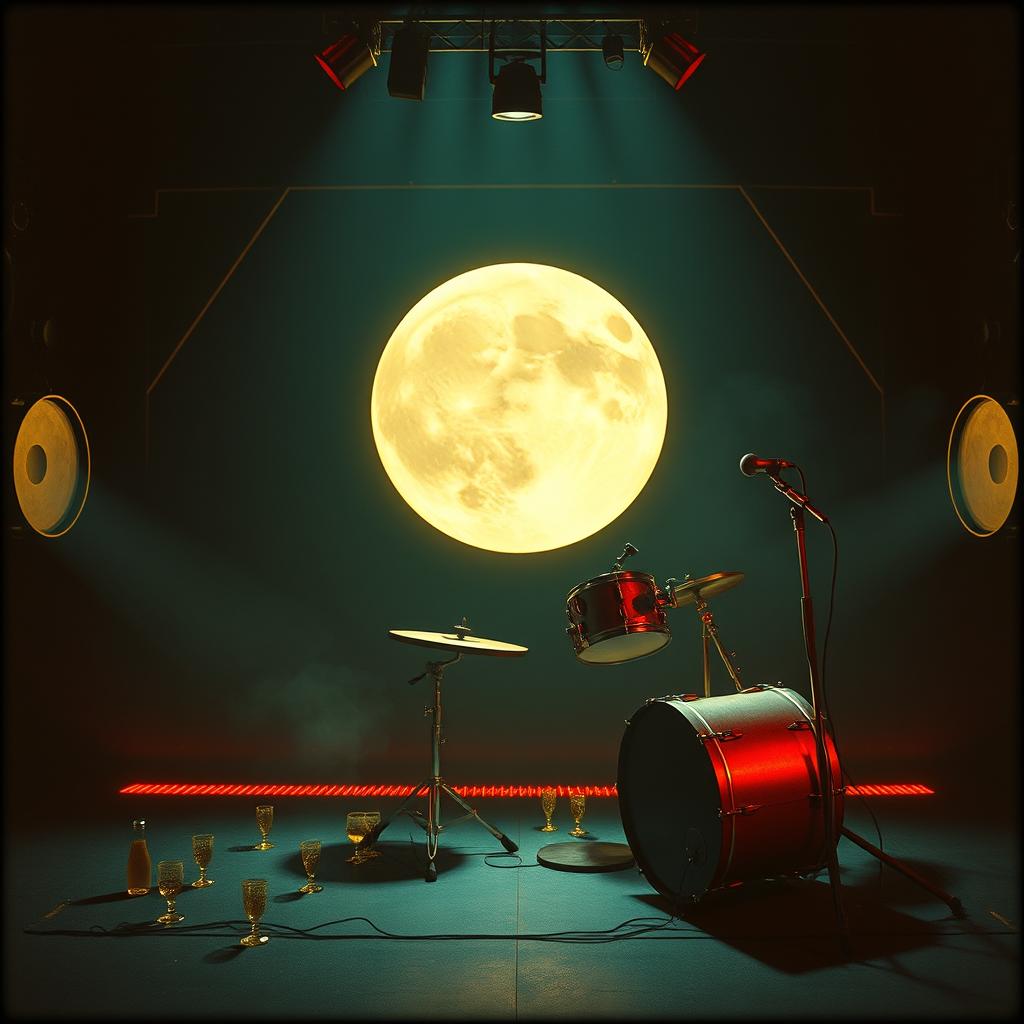 Bacchus howls at the moon artwork