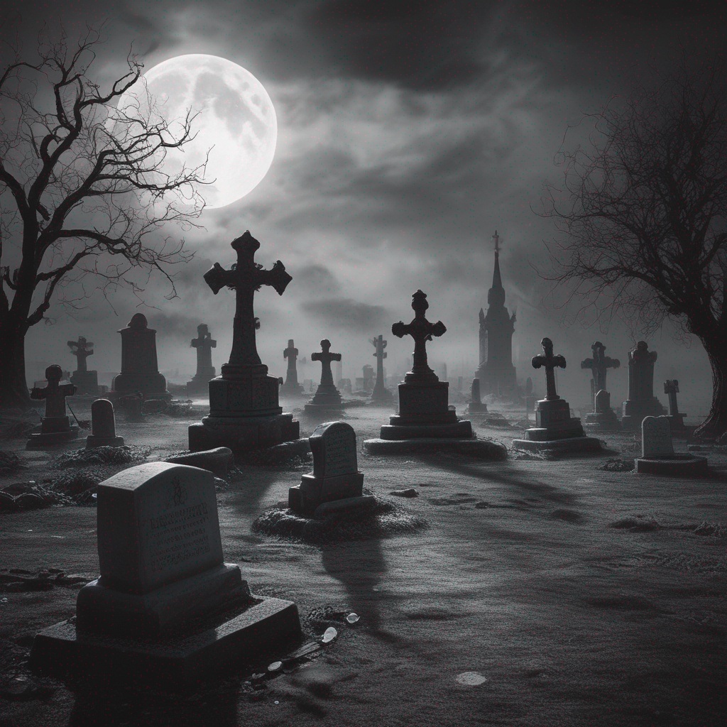 Ghouls in the Graveyard artwork
