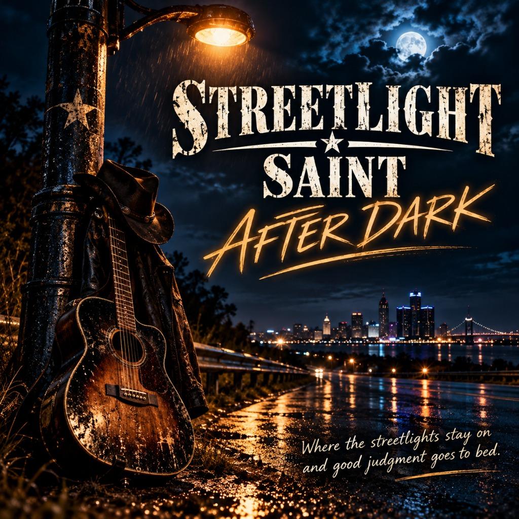Streetlight Saint After Dark
