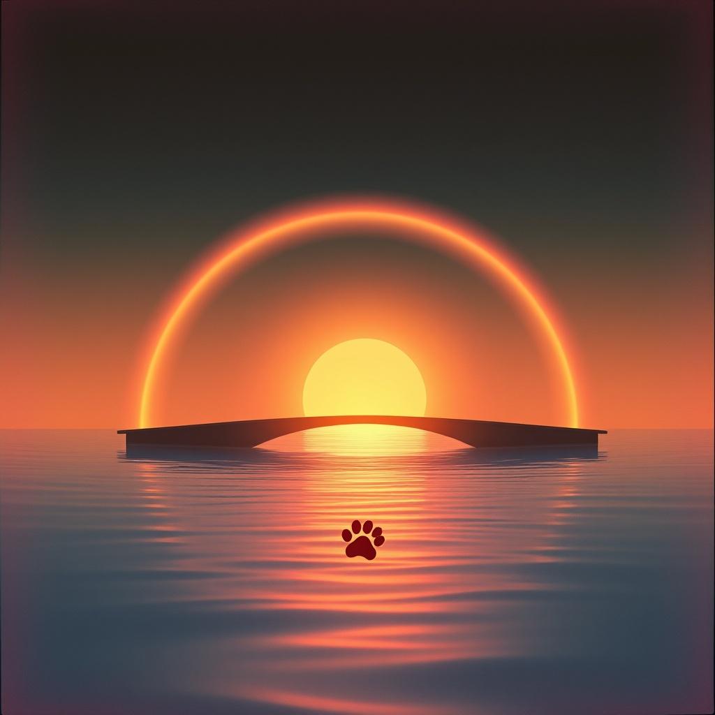 Afterglow at the Rainbow Bridge