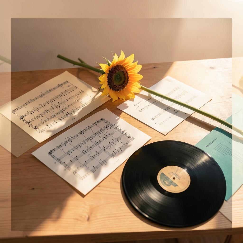Sunlight on the Wooden Table artwork