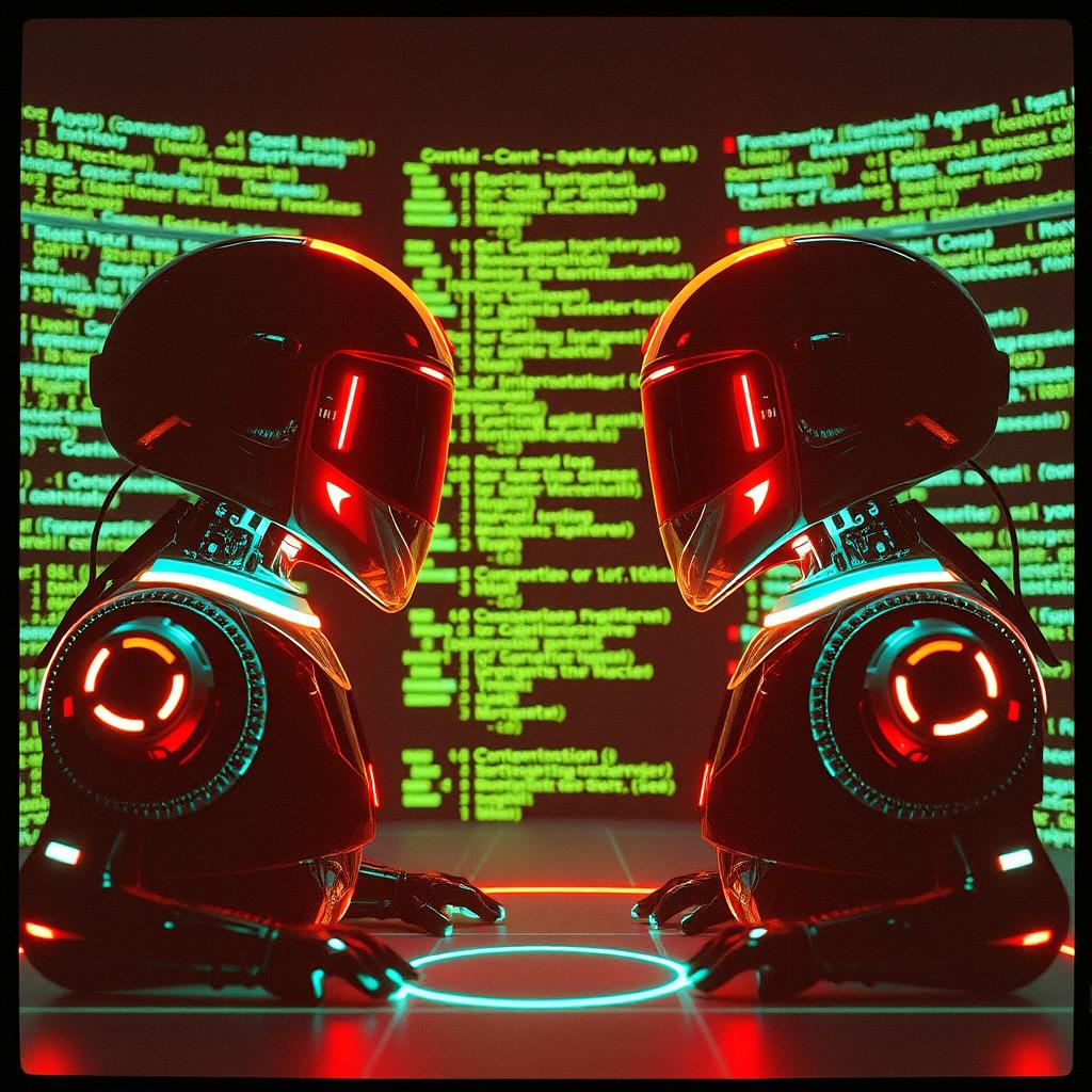“Two giants stood at the dawn of the mil artwork