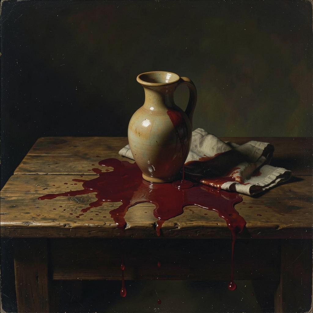 Red Drips on the Table artwork