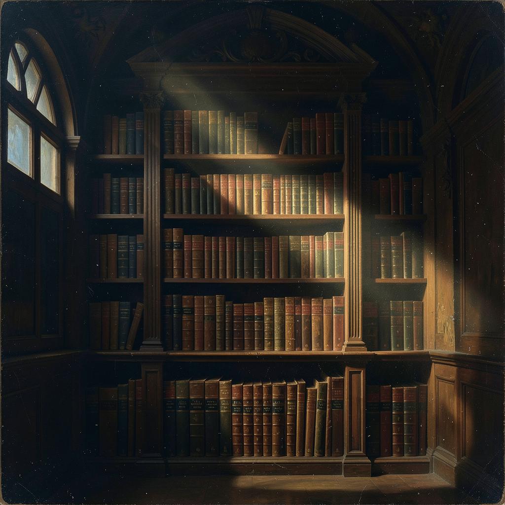 Учеба в библиотеке artwork