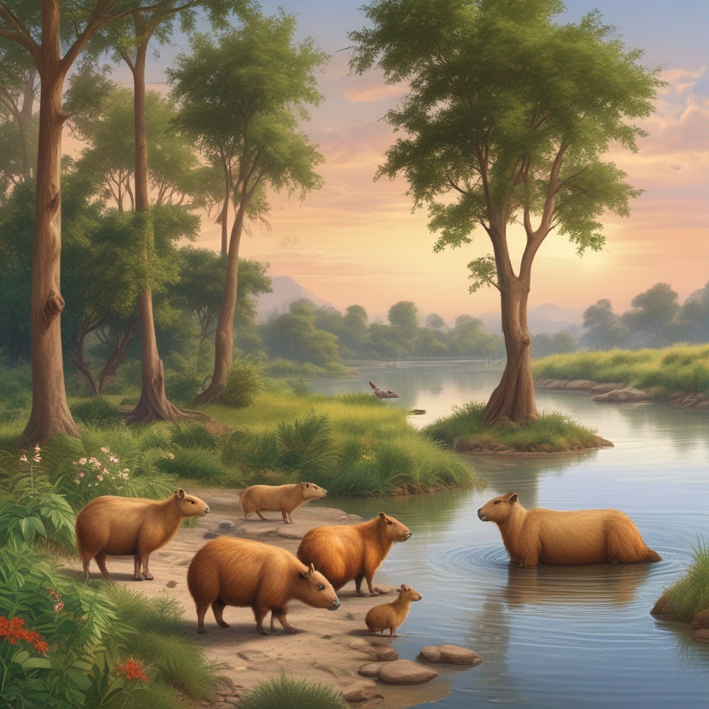 Happy Capibaras -  ʕ •ɷ• ʔฅ ฅʕ •⩊• ʔ 1