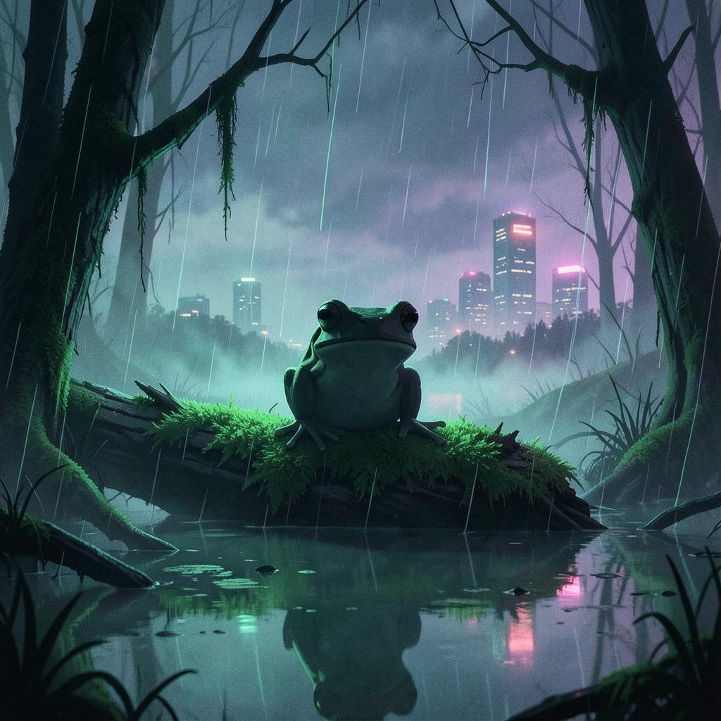 The happy little froggy
