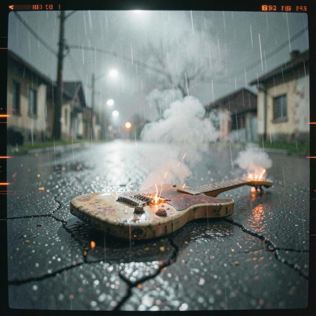 BYA: progressive pop, Title: Wildfire in the Rain, artwork