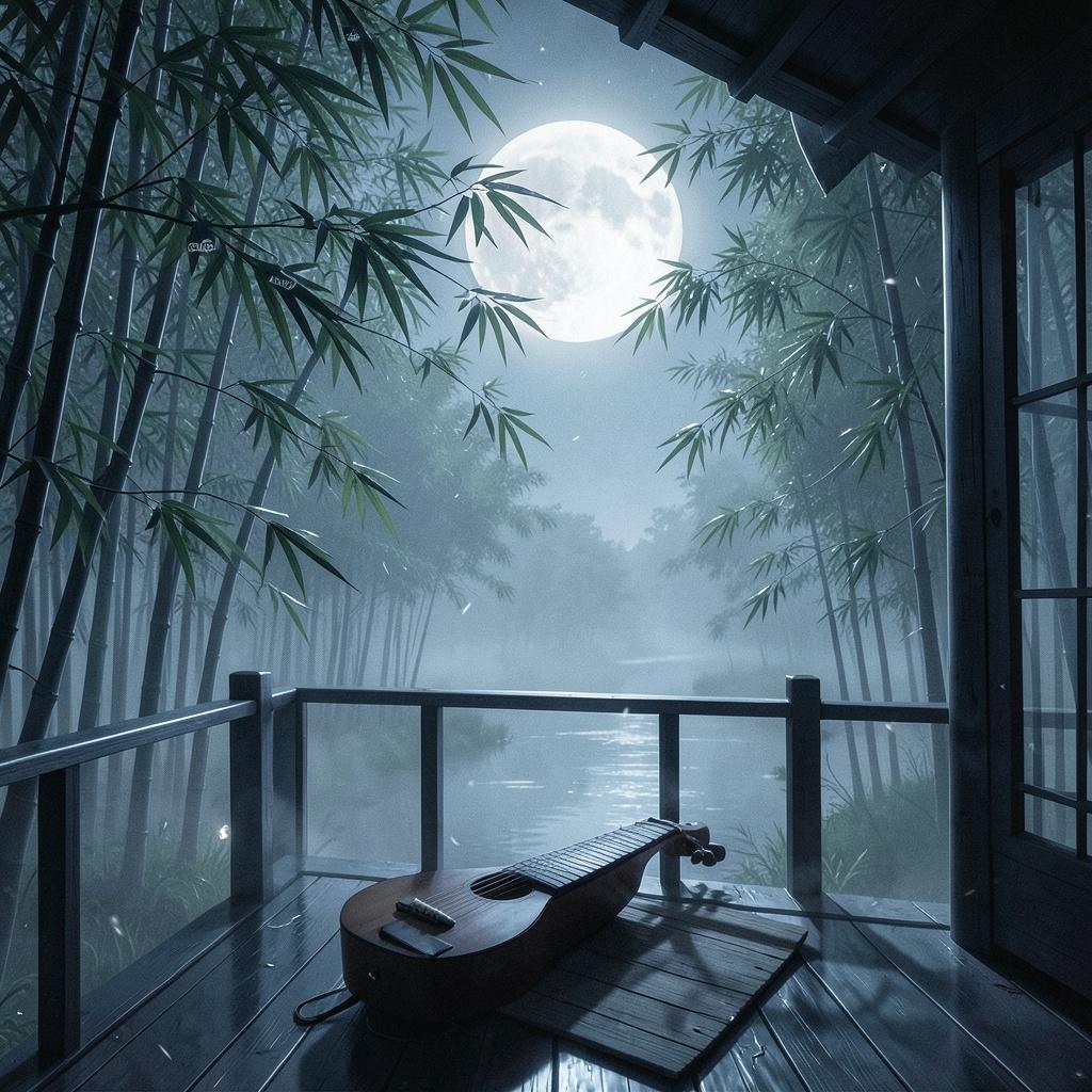 Emotional Guzheng solo with a touch of wind ambiance artwork