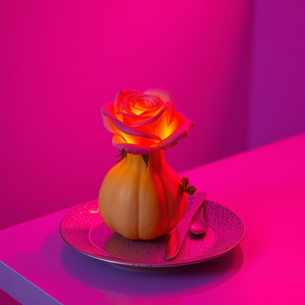 Rose on a SPARK artwork