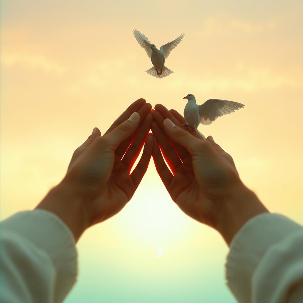 Peace prayer artwork