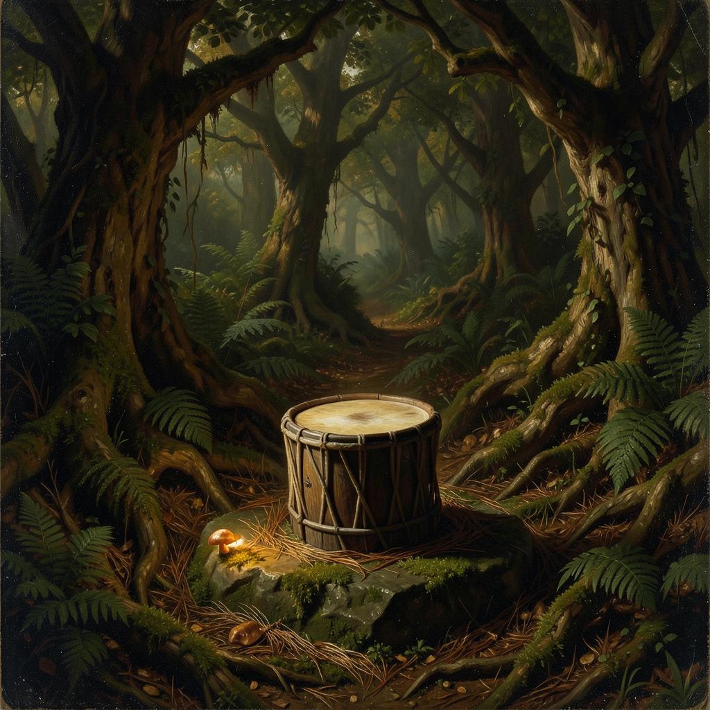 Древний лес (Рубаб и шаманский бубен). +1 artwork