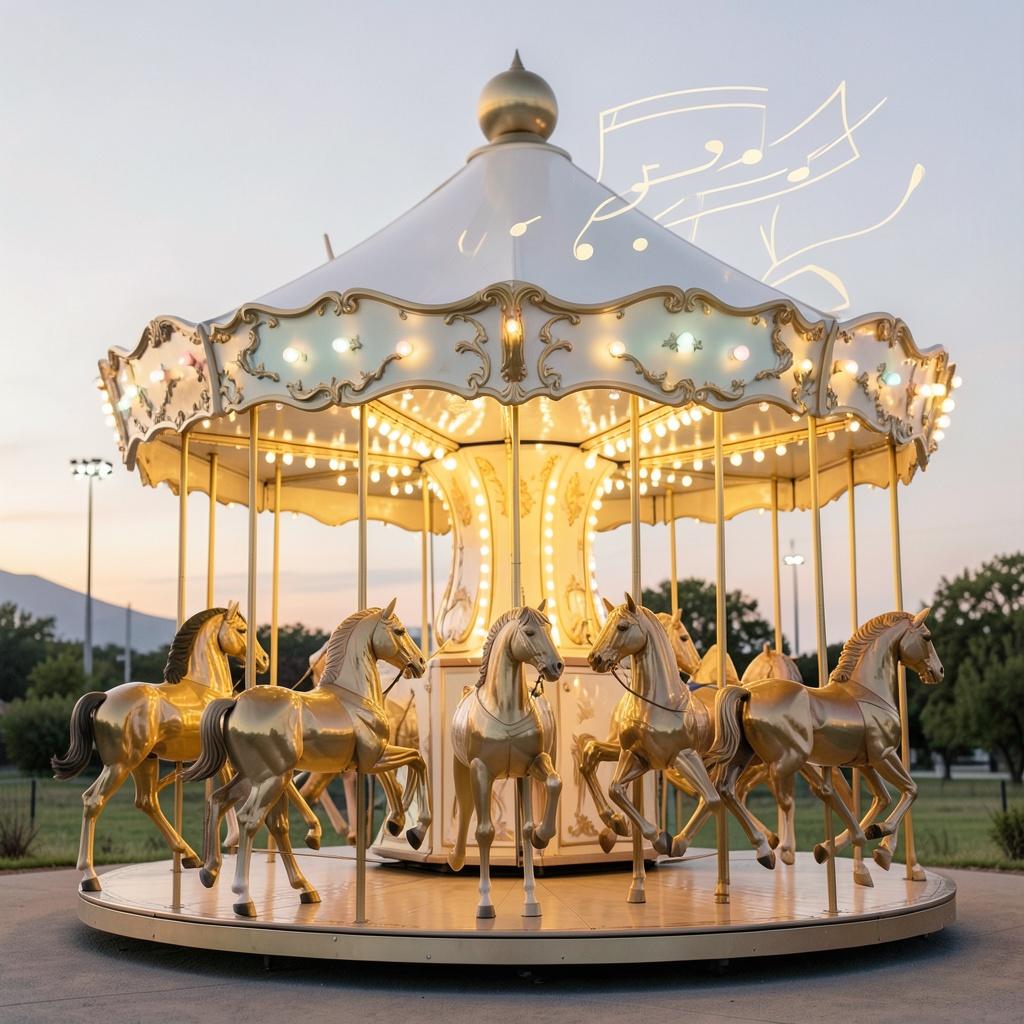 Carousel Daydream - Whimsical Office Glow artwork