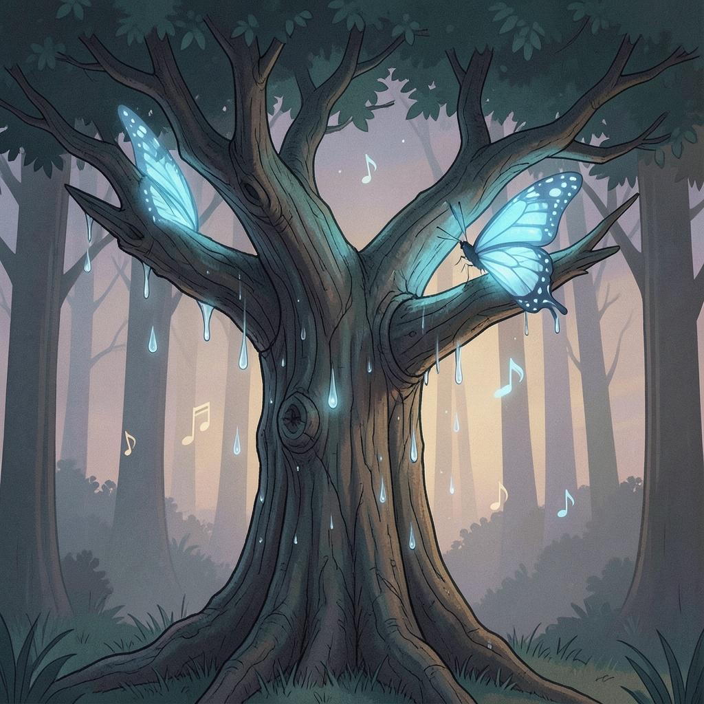 3💙🦋The Tree That Felt Everything | Her Şeyi Hisseden Ağaç | 感受一切的樹 artwork