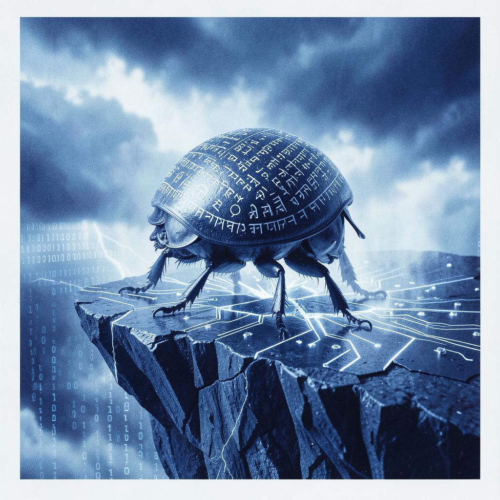 💯Matrix Ank  Egyptian bug, scarab code 🪲🕉️ 💫 artwork