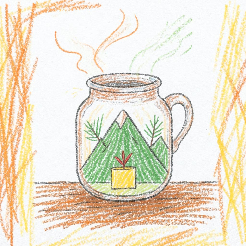 茶罐里藏着一座山 · artwork