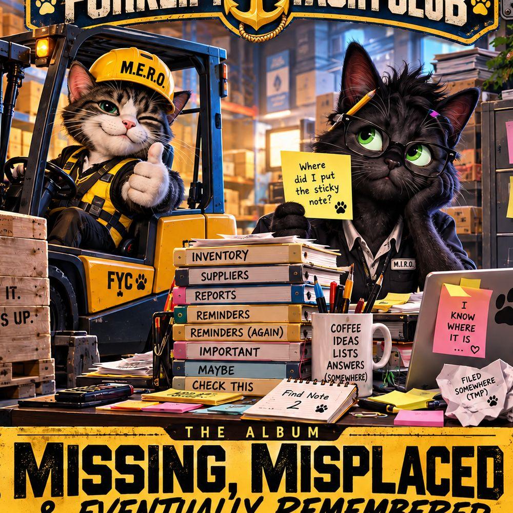 Forklift Yacht Club: Missing, Misplaced & Eventually Remembered