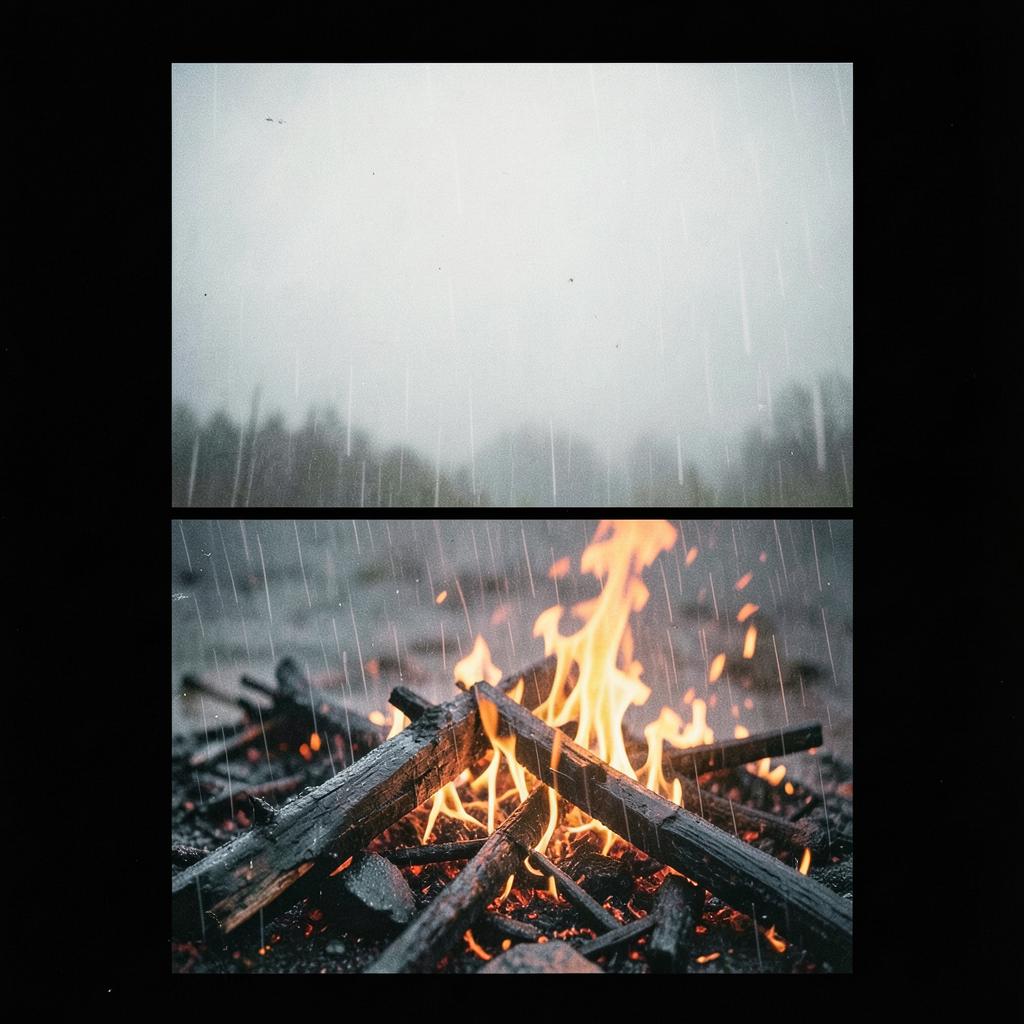 BYA: Power Punk-Rock, Title: Wildfire in the Rain, artwork