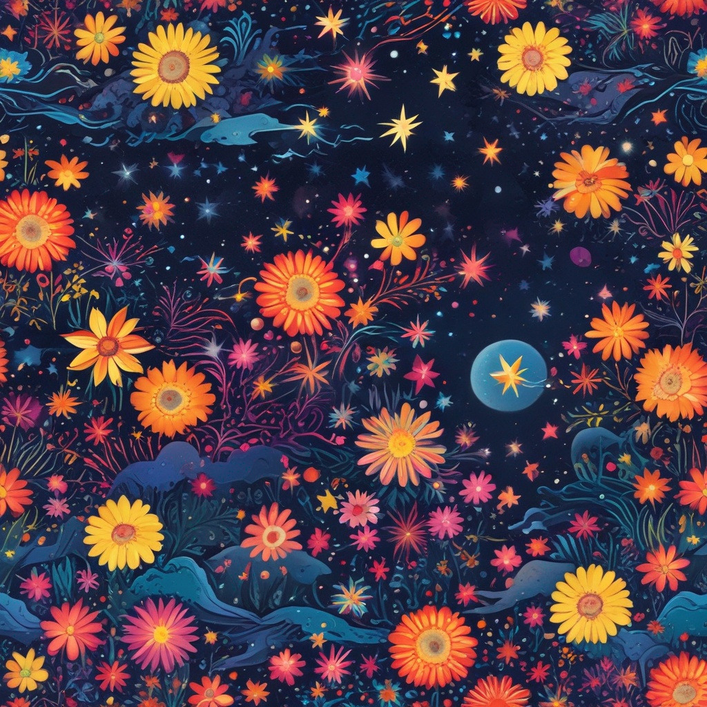Can you see the starry sky there? artwork