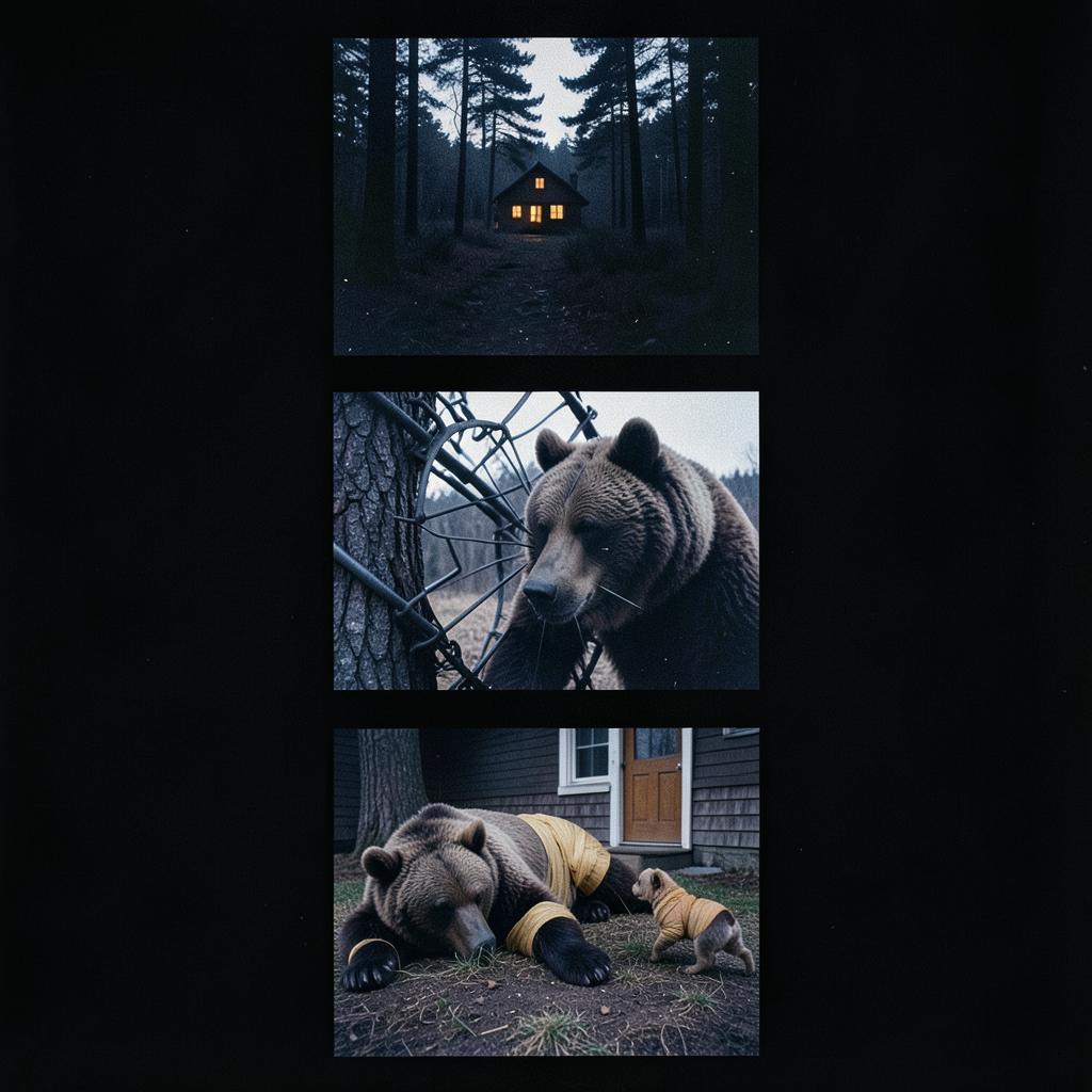 The bear and the lady artwork