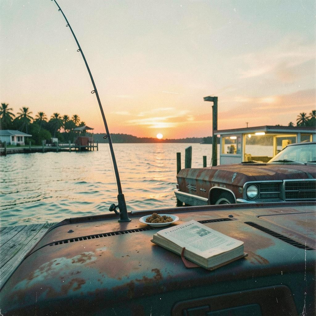 Sunshine, Beer, and a Fishing Pole artwork