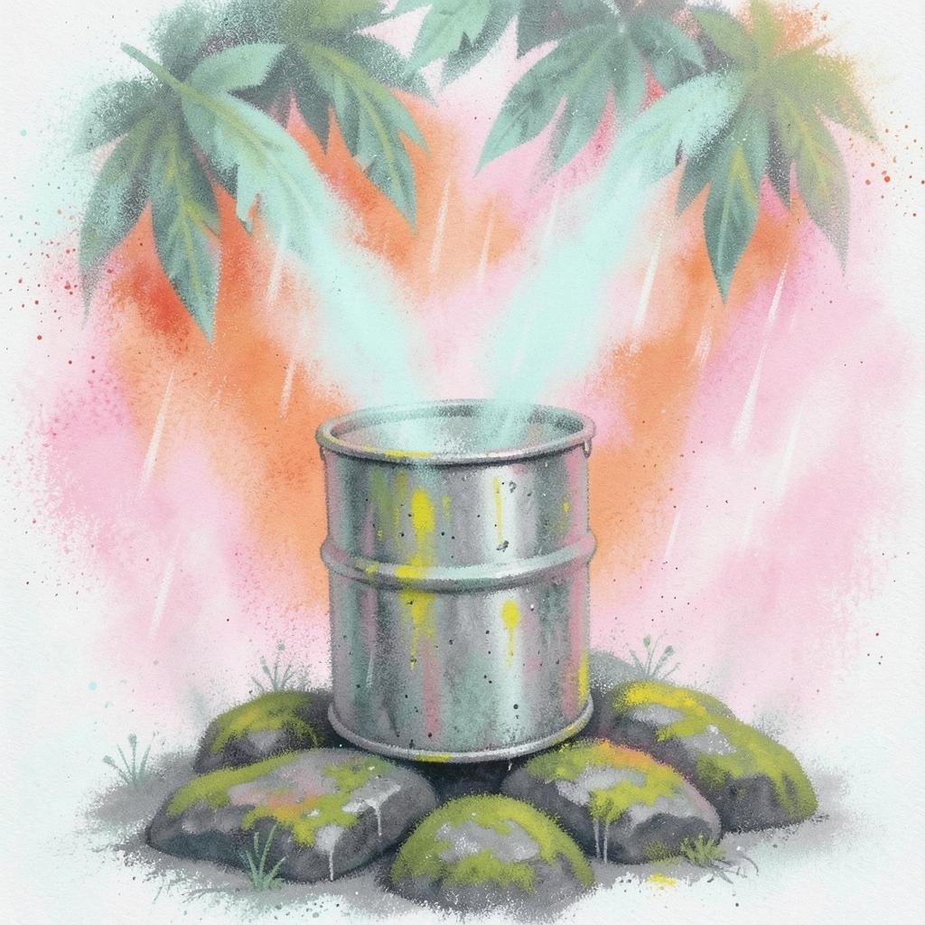 Тропический дождь (Стальной барабан и птицы). +2 artwork
