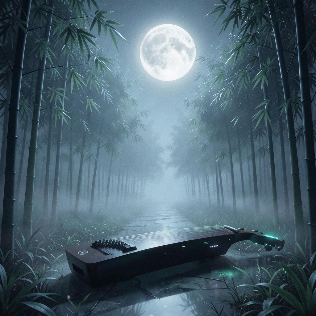 Emotional Guzheng solo with a touch of wind ambiance artwork