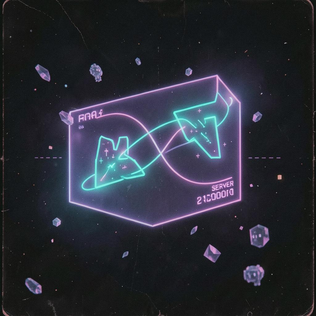 The screen glows blue in the quiet artwork