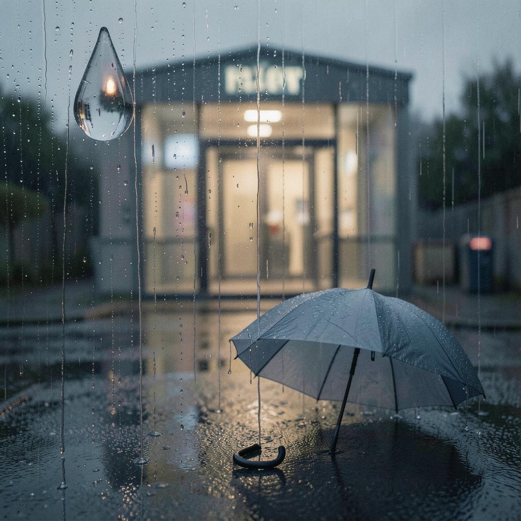 雨で見えない artwork