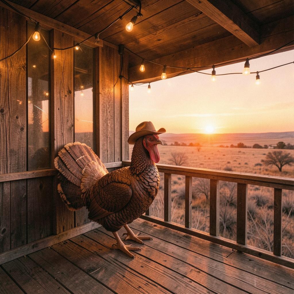 Talking turkey artwork
