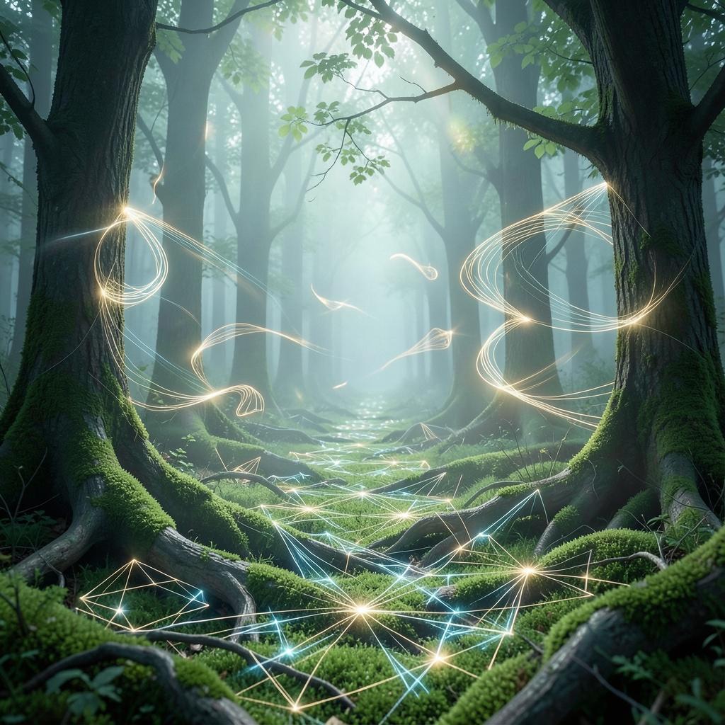 A Forest Thinking About Mathematics artwork