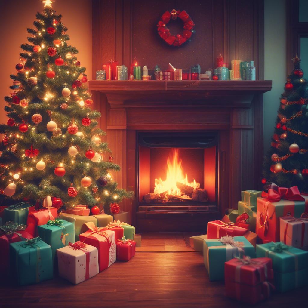 Family Christmas artwork