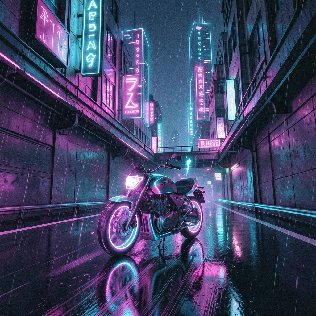 Pursuit Through Neon artwork
