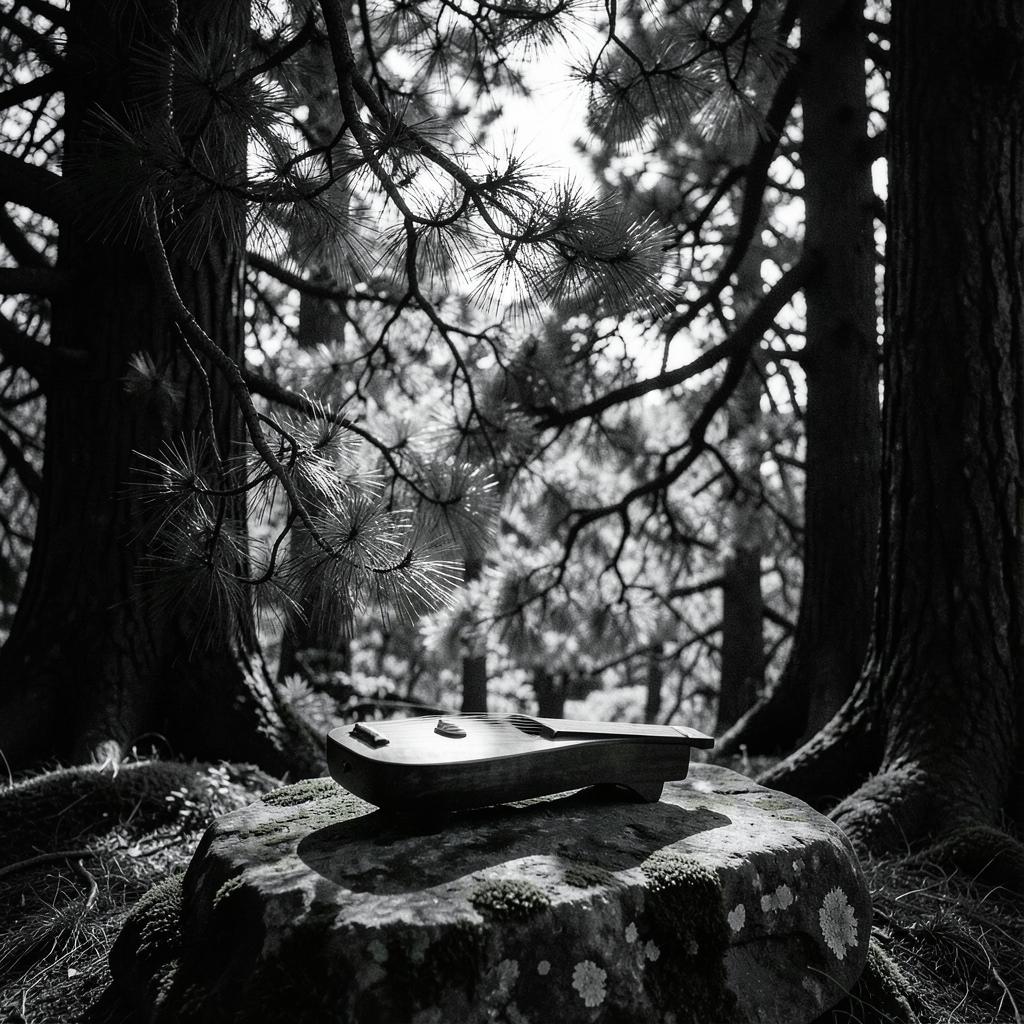 Moonlight Among Ancient Pines — ( 月下松风 ) artwork