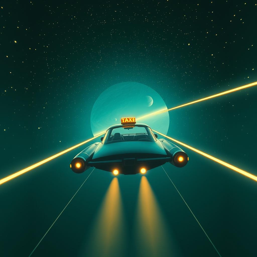 my old cosmic taxi artwork