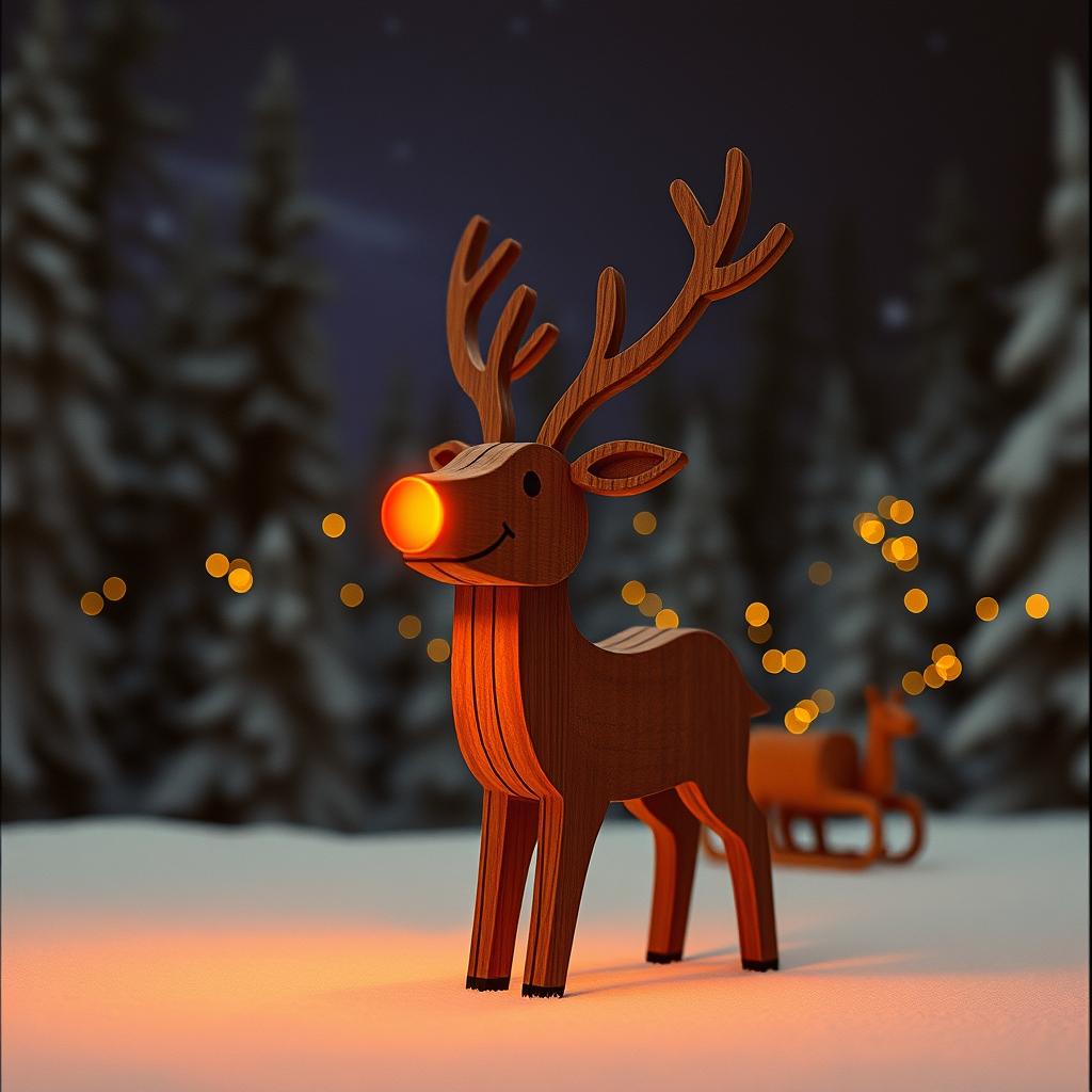 Norwood the Red-Wood Reindeer artwork