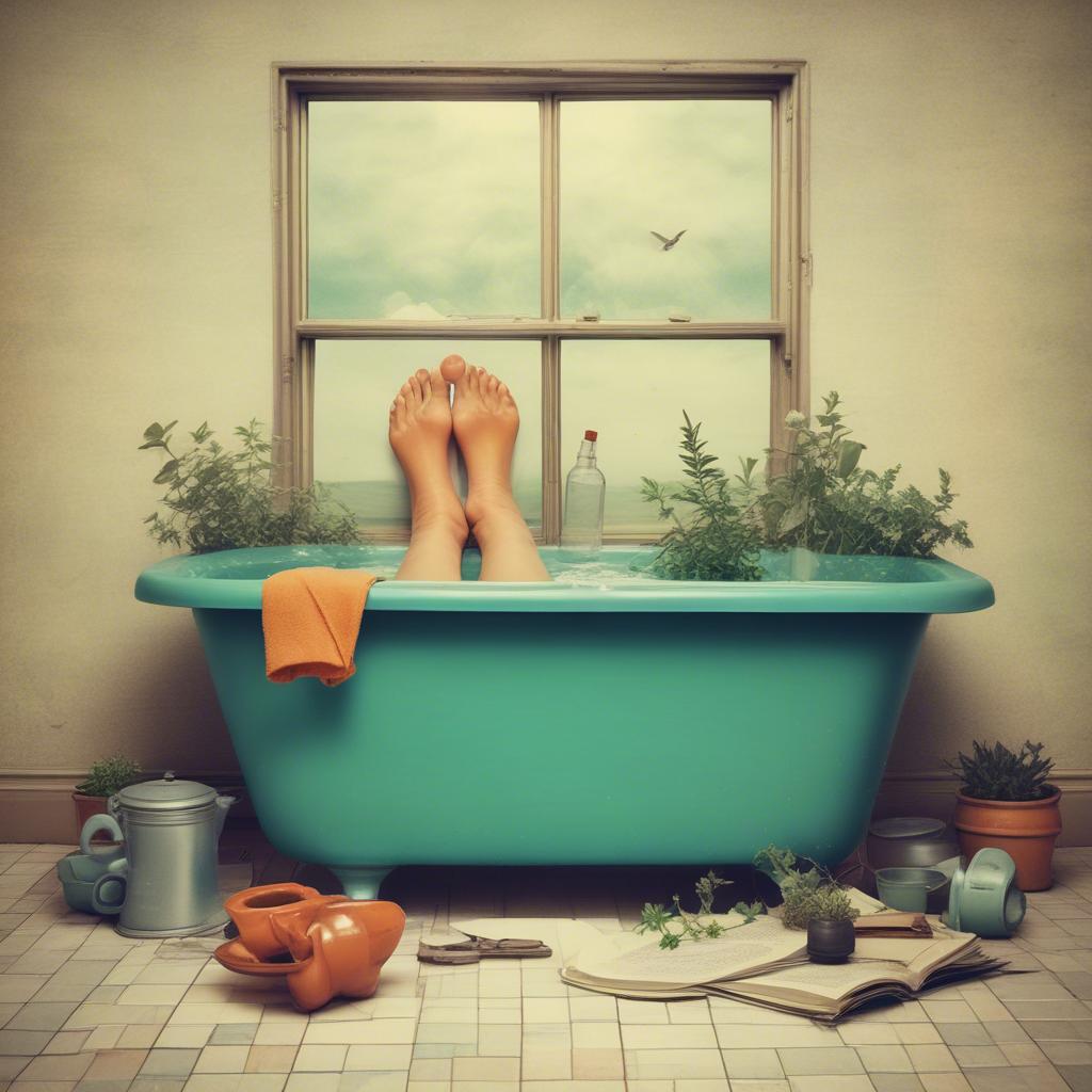 Колыхание пространства - в тазик ножки опустив... artwork