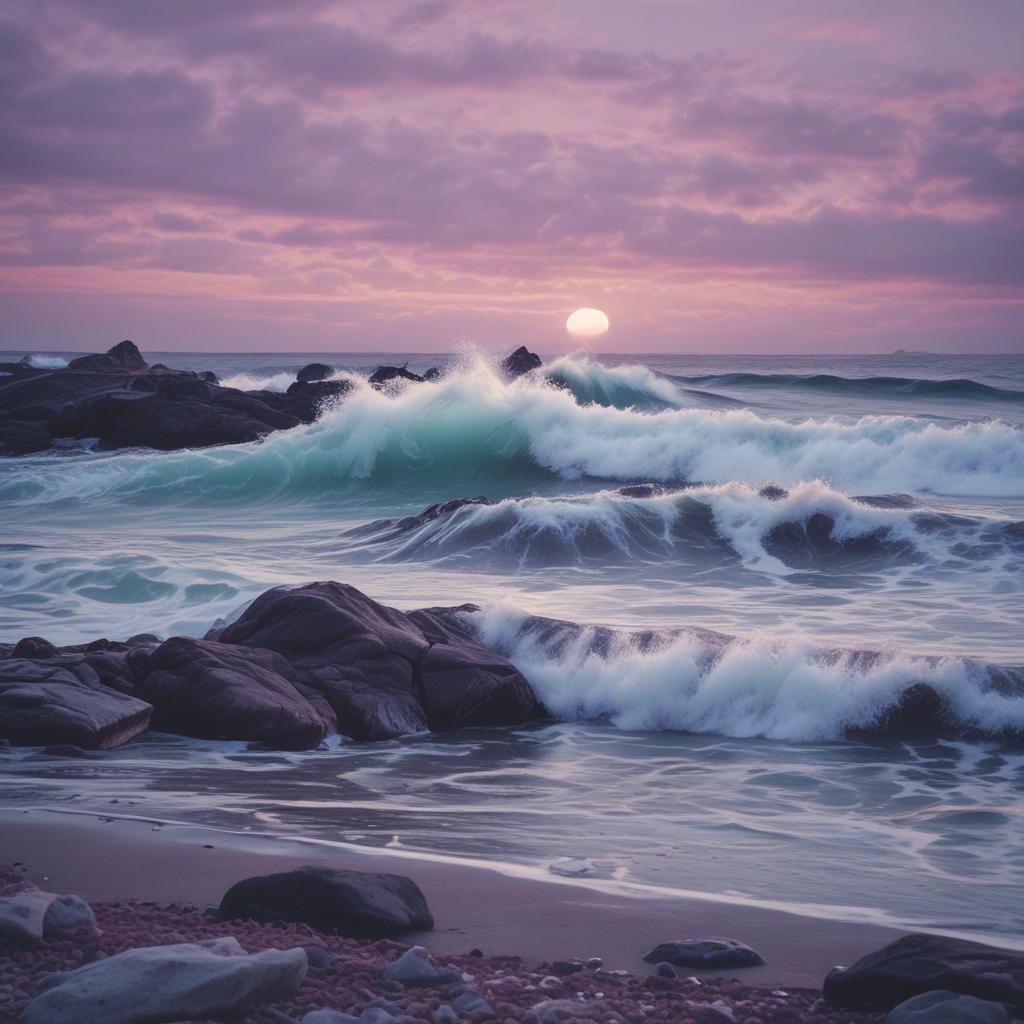 [WIP] Chased by the Waves (Psalm 139) artwork