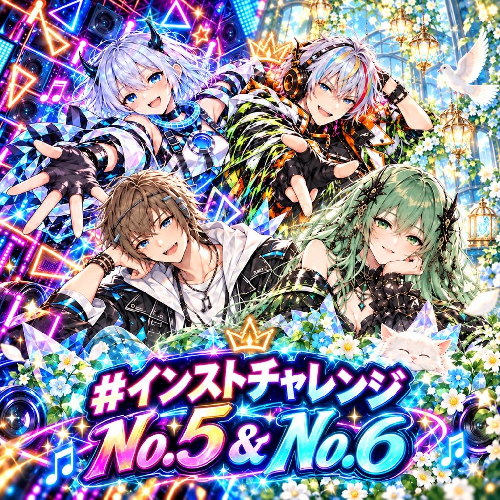  #インストチャレンジ No.5 No.6