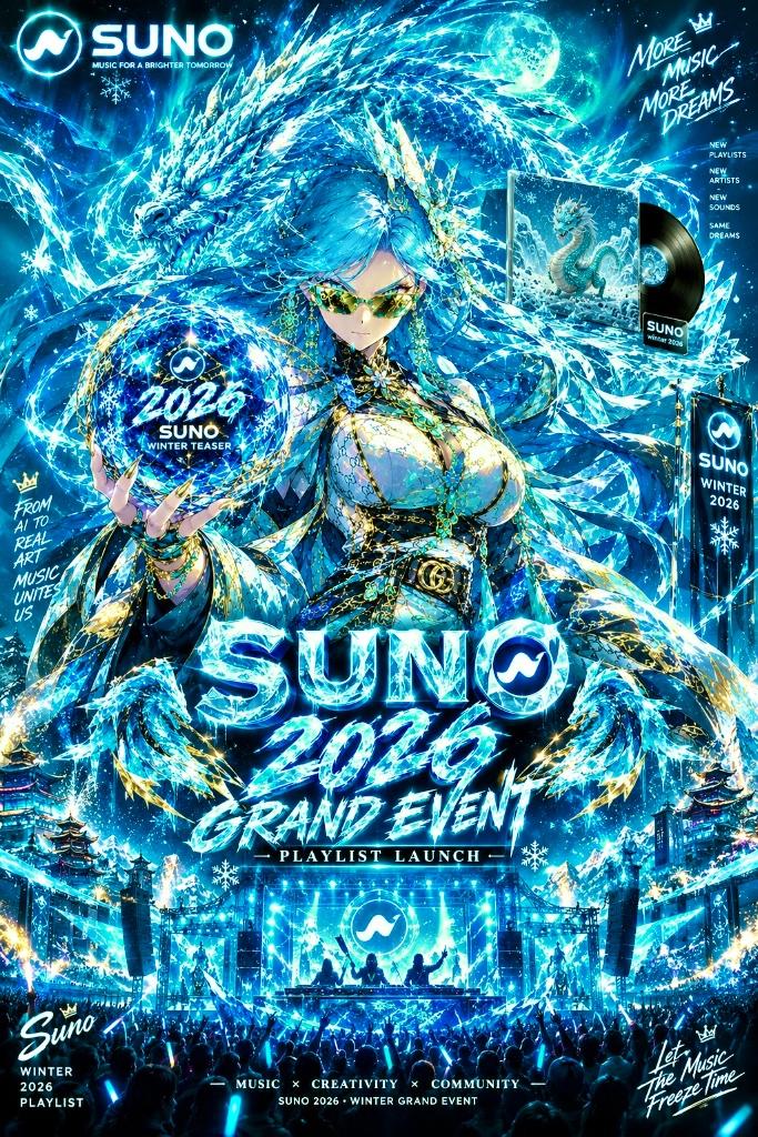 Suno 2026 winter event playlist 