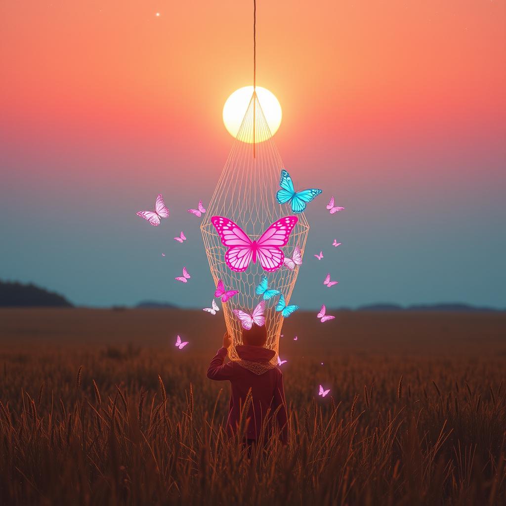 I'm walking through the virtual field artwork