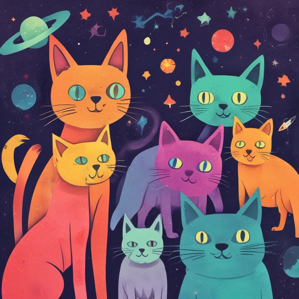 Suno AI Playlists 歌名:alien cat Song Cover Image